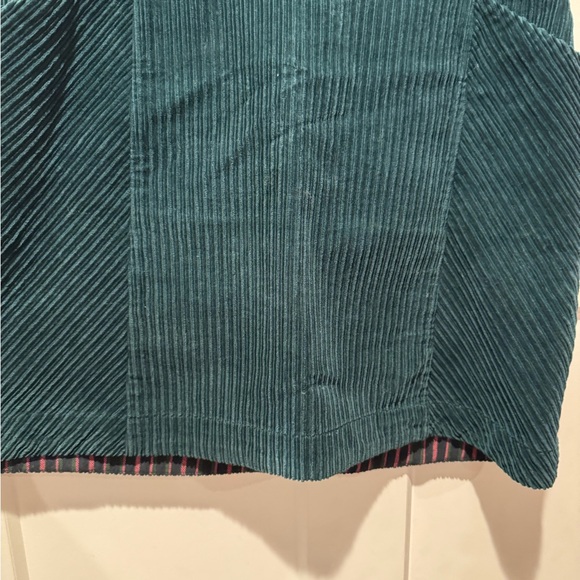 EUC Maeve Dark Green Corduroy Mini Skirt - Picture 2 of 7
